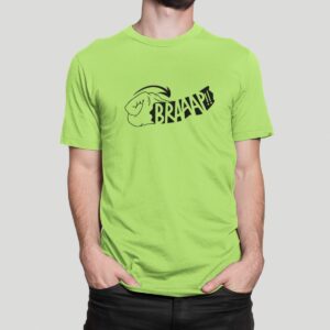 Στάμπα για μπλούζα, Braaap (10368) - Apple Green (280)