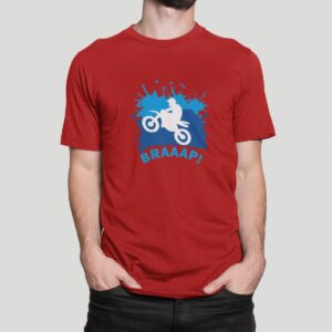 Στάμπα για μπλούζα, Motorcycle (10371) - Red (145)