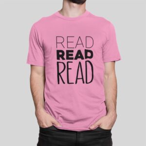 Στάμπα για μπλούζα, Read Read Read (10383) - Pink (136)