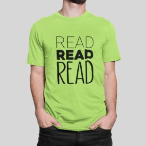 Στάμπα για μπλούζα, Read Read Read (10383) - Apple Green (280)