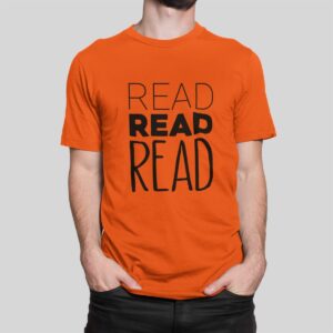 Στάμπα για μπλούζα, Read Read Read (10383) - Orange (400)