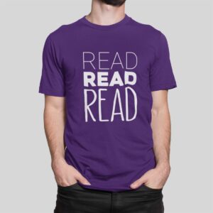 Στάμπα για μπλούζα, Read Read Read (10383) - Dark Purple (712)