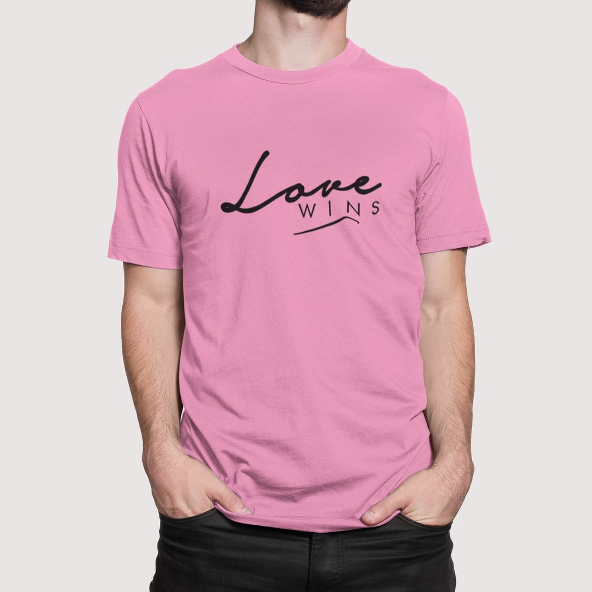 Στάμπα για μπλούζα, Love wins (10391) - Pink (136)