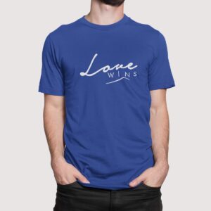 Στάμπα για μπλούζα, Love wins (10391) - Royal Blue (241)