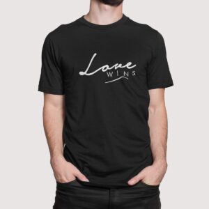 Στάμπα για μπλούζα, Love wins (10391) - Black (309)