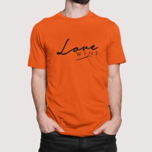 Στάμπα για μπλούζα, Love wins (10391) - Orange (400)