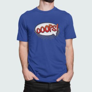 Στάμπα για μπλούζα, ooops cartoon style (10402) - Royal Blue (241)