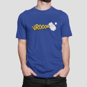 Στάμπα για μπλούζα, vrooom cartoon style (10403) - Royal Blue (241)