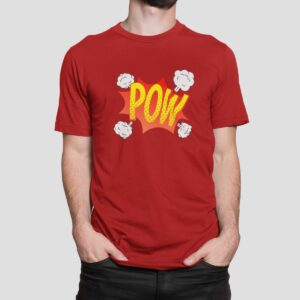 Στάμπα για μπλούζα, Pow Cartoon Style (10406) - Red (145)