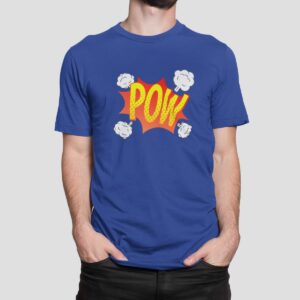 Στάμπα για μπλούζα, Pow Cartoon Style (10406) - Royal Blue (241)