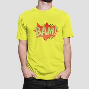 Στάμπα για μπλούζα, Bam Cartoon Style (10407) - Lemon (302)