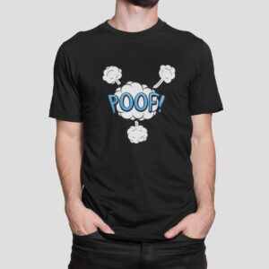 Στάμπα για μπλούζα, Poof Cartoon Style (10412) - Black (309)