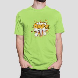 Στάμπα για μπλούζα, Omg Cartoon Style (10413) - Apple Green (280)