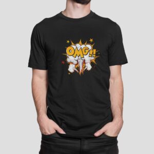 Στάμπα για μπλούζα, Omg Cartoon Style (10413) - Black (309)