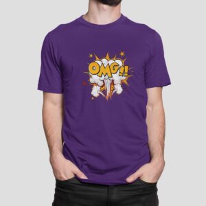 Στάμπα για μπλούζα, Omg Cartoon Style (10413) - Dark Purple (712)