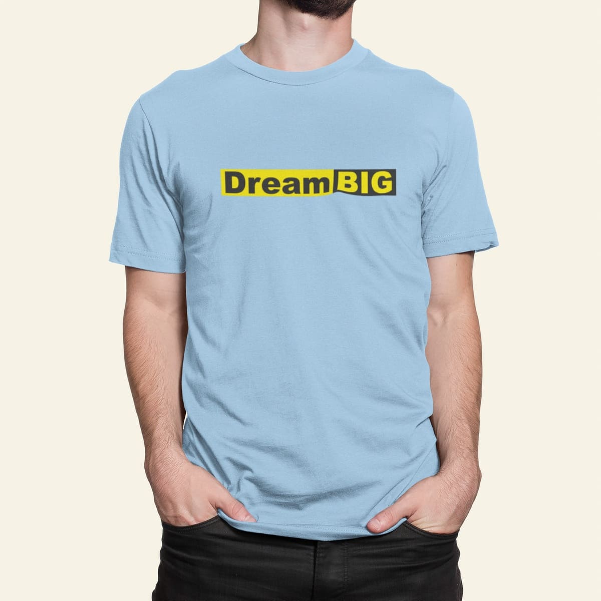 Στάμπα για μπλούζα, Dream Big (10414) - Sky Blue (220)