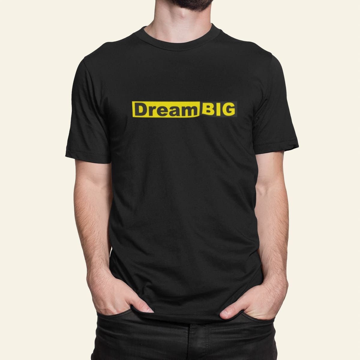 Στάμπα για μπλούζα, Dream Big (10414) - Black (309)