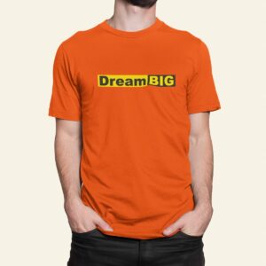 Στάμπα για μπλούζα, Dream Big (10414) - Orange (400)