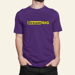 Στάμπα για μπλούζα, Dream Big (10414) - Dark Purple (712)