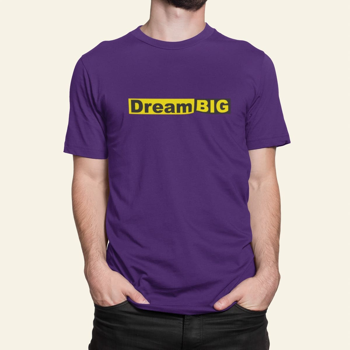 Στάμπα για μπλούζα, Dream Big (10414) - Dark Purple (712)