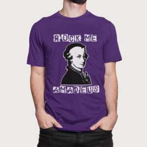 Στάμπα για μπλούζα, Rock me Amadeus (10433) - Dark Purple (712)