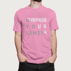 Στάμπα για μπλούζα, Surpass your limits (10434) - Pink (136)