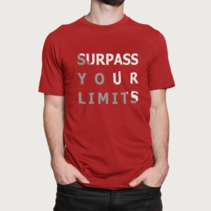 Στάμπα για μπλούζα, Surpass your limits (10434) - Red (145)