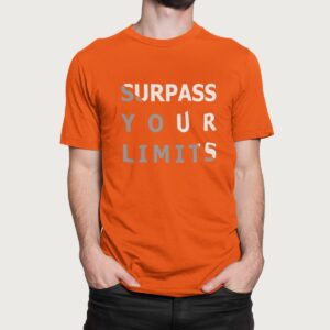 Στάμπα για μπλούζα, Surpass your limits (10434) - Orange (400)