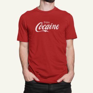 Στάμπα για μπλούζα, Enjoy Cocaine (10212) Red (145)