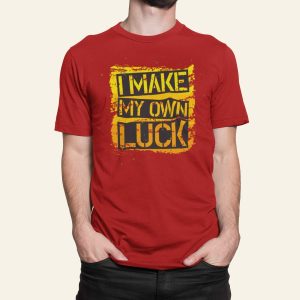 Στάμπα για μπλούζα, I Make My Own Luck (10265) - Red (145)