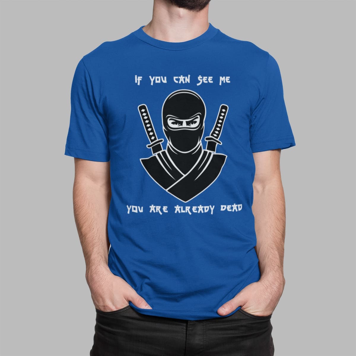 Μπλουζάκι με σταμπα , Ninja (10133) - Royal Blue (241)