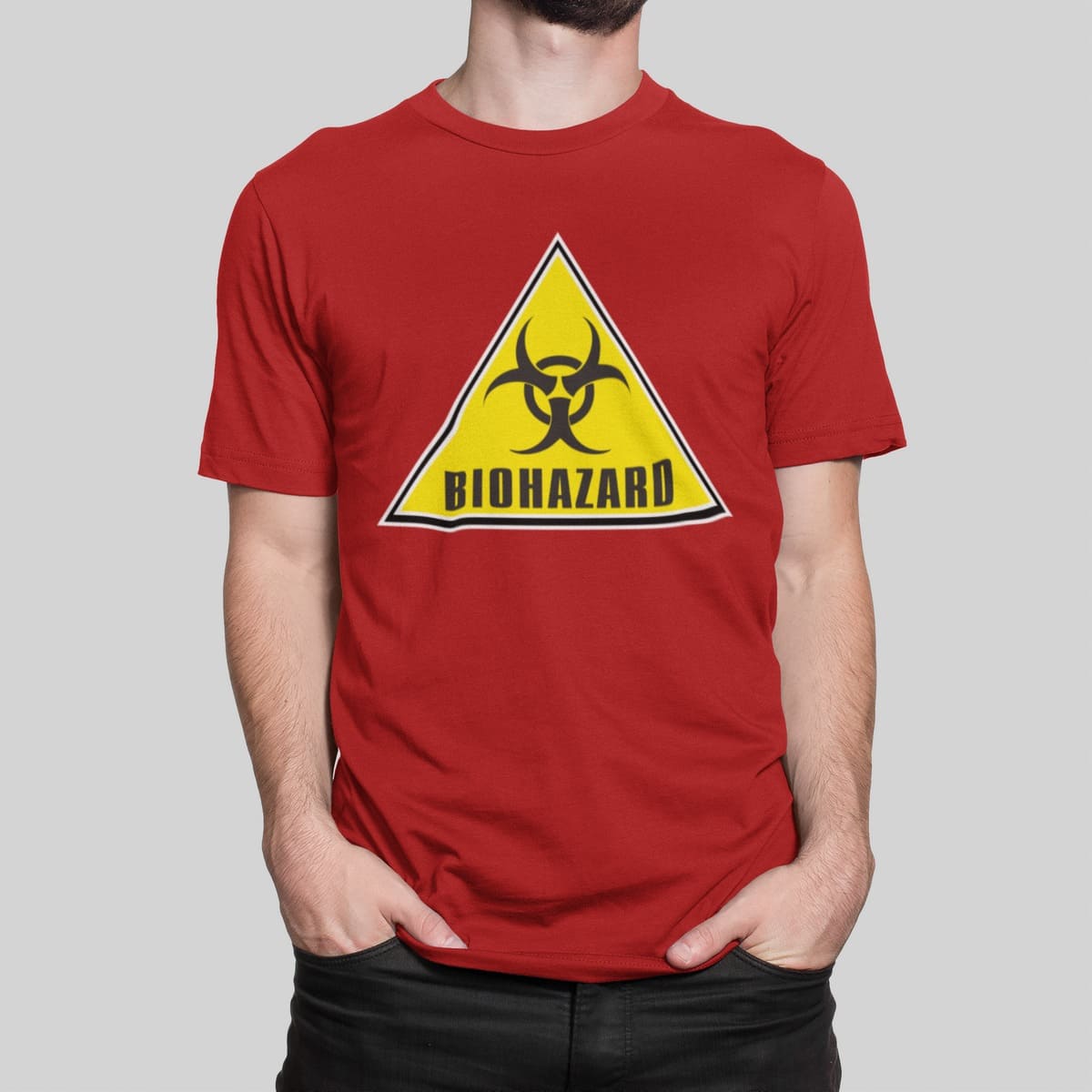 Μπλούζα με εκτύπωση , Biohazard (10157) - Red (145)