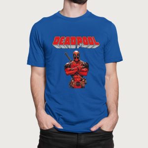 Μπλούζα με εκτύπωση , Deadpool (10393) - Royal Blue (241)