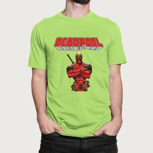 Μπλούζα με εκτύπωση , Deadpool (10393) - Apple Green (280)