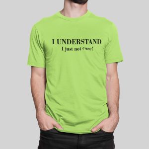 Μπλούζα με στάμπα , I Understand (10443) - Apple Green (280)