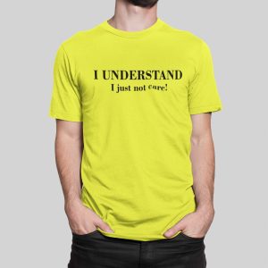 Μπλούζα με στάμπα , I Understand (10443) - Lemon (302)