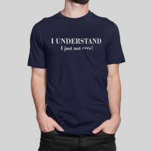 Μπλούζα με στάμπα , I Understand (10443) - French Navy (319)