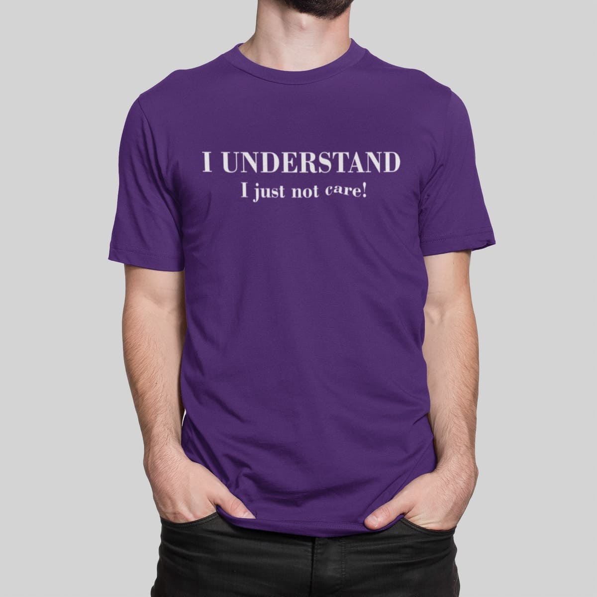 Μπλούζα με στάμπα , I Understand (10443) - Dark Purple (712)