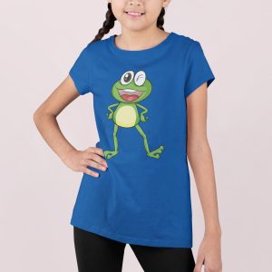 Μπλουζάκι με στάμπα, Frog (10175) - Royal Blue (241)