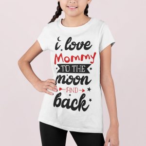 Μπλουζάκι με στάμπα, I love mommy (10248) - White (102)