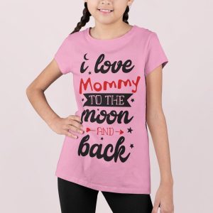 Μπλουζάκι με στάμπα, I love mommy (10248) -Orchid Pink (136)