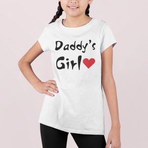 Μπλουζάκι με στάμπα, Daddy's girl (10252) - White (102)