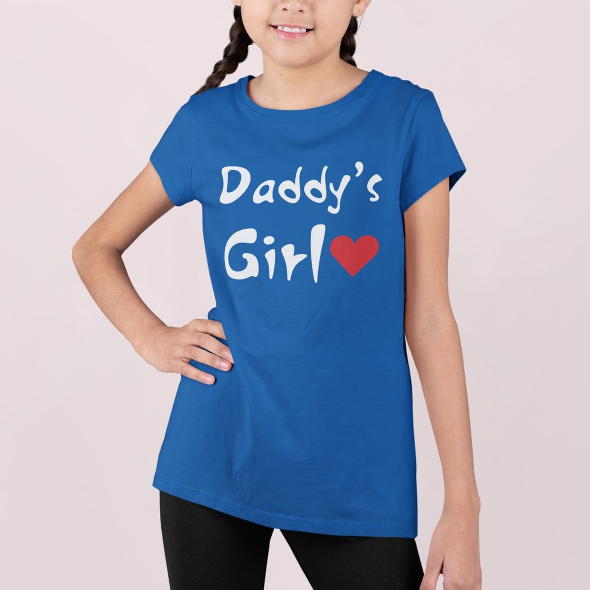 Μπλουζάκι με στάμπα, Daddy's girl (10252) - Royal Blue (241)