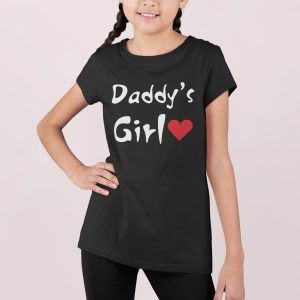 Μπλουζάκι με στάμπα, Daddy's girl (10252) - Black (309)